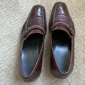 Giorgio Armani | Shoes | Armani Alligator Mens Brown Leather  display picture 3